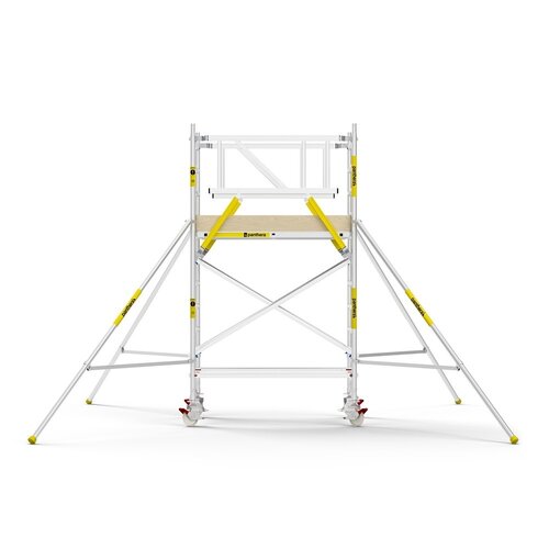 MAANDDEAL: Panthera PRO met dubbele voorloopleuning 135x185x4,2m werkhoogte carbon vloer