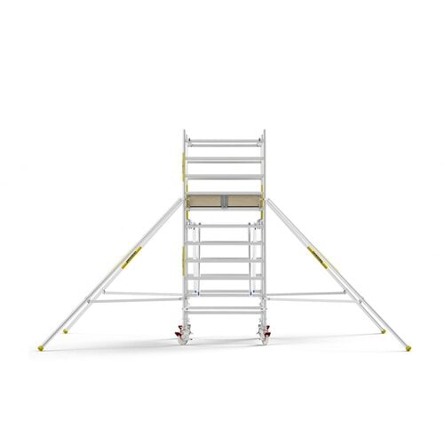 MAANDDEAL: Panthera PRO met dubbele voorloopleuning 135x185x4,2m werkhoogte carbon vloer