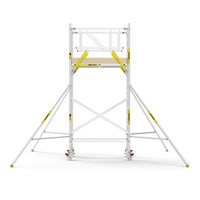 MAANDDEAL: Panthera PRO met dubbele voorloopleuning 135x185x5,2m werkhoogte carbon vloer