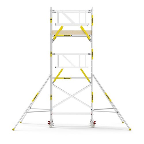 MAANDDEAL: Panthera PRO met dubbele voorloopleuning 135x185x6,2m werkhoogte