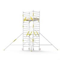 MAANDDEAL: Panthera PRO met dubbele voorloopleuning 135x185x6,2m werkhoogte carbon vloer