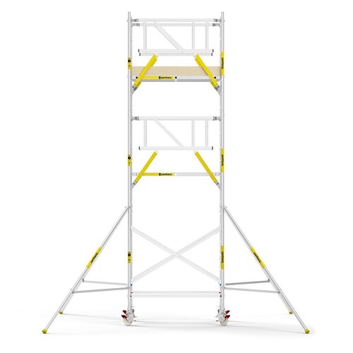 MAANDDEAL: Panthera PRO met dubbele voorloopleuning 135x185x7,2m werkhoogte carbon vloer