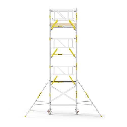 MAANDDEAL: Panthera PRO met dubbele voorloopleuning 135x185x8,2m werkhoogte carbon vloer