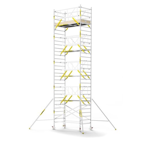 MAANDDEAL: Panthera PRO met dubbele voorloopleuning 135x245x10,2m werkhoogte carbon vloer