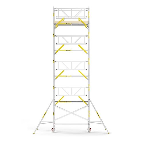 MAANDDEAL: Panthera PRO met dubbele voorloopleuning 135x245x10,2m werkhoogte carbon vloer