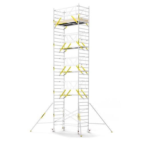 MAANDDEAL: Panthera PRO met dubbele voorloopleuning 135x245x11,2m werkhoogte carbon vloer