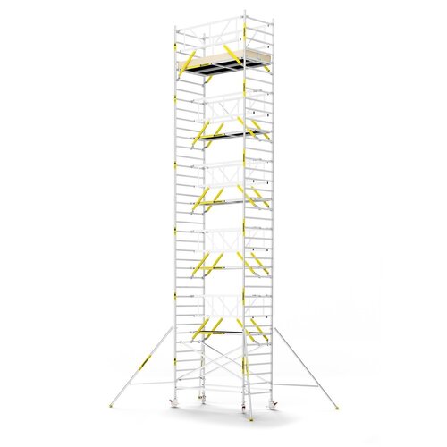 MAANDDEAL: Panthera PRO met dubbele voorloopleuning 135x245x12,2m werkhoogte carbon vloer