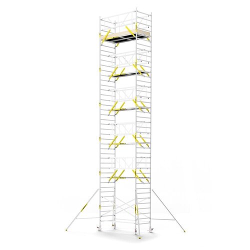 MAANDDEAL: Panthera PRO met dubbele voorloopleuning 135x245x13,2m werkhoogte carbon vloer