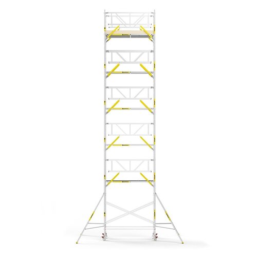 MAANDDEAL: Panthera PRO met dubbele voorloopleuning 135x245x13,2m werkhoogte carbon vloer