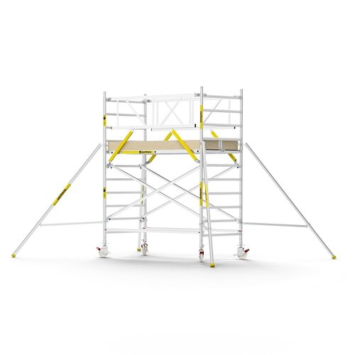 MAANDDEAL: Panthera PRO met dubbele voorloopleuning 135x245x4,2m werkhoogte carbon vloer