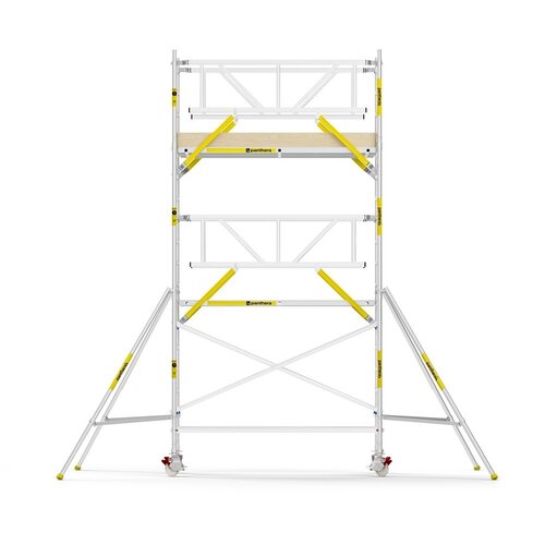 MAANDDEAL: Panthera PRO met dubbele voorloopleuning 135x245x6,2m werkhoogte