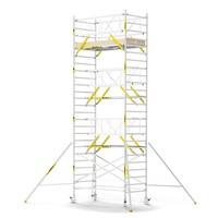 MAANDDEAL: Panthera PRO met dubbele voorloopleuning 135x245x8,2m werkhoogte carbon vloer