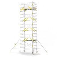 MAANDDEAL: Panthera PRO met dubbele voorloopleuning 135x305x10,2m werkhoogte carbon vloer