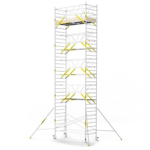 MAANDDEAL: Panthera PRO met dubbele voorloopleuning 135x305x11,2m werkhoogte carbon vloer