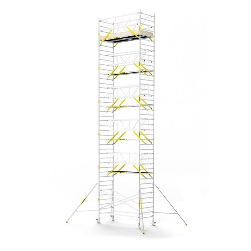 MAANDDEAL: Panthera PRO met dubbele voorloopleuning 135x305x13,2m werkhoogte carbon vloer