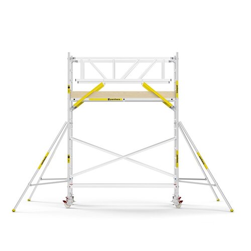 MAANDDEAL: Panthera PRO met dubbele voorloopleuning 135x305x5,2m werkhoogte carbon vloer