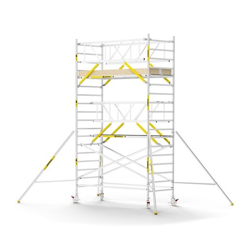 MAANDDEAL: Panthera PRO met dubbele voorloopleuning 135x305x6,2m werkhoogte carbon vloer