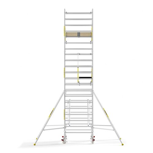 MAANDDEAL: Panthera PRO met dubbele voorloopleuning 135x305x7,2m werkhoogte carbon vloer