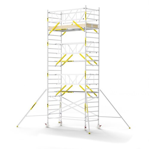 MAANDDEAL: Panthera PRO met dubbele voorloopleuning 135x305x8,2m werkhoogte carbon vloer