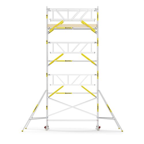 MAANDDEAL: Panthera PRO met dubbele voorloopleuning 135x305x8,2m werkhoogte carbon vloer