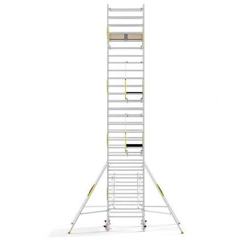 MAANDDEAL: Panthera PRO met dubbele voorloopleuning 135x305x9,2m werkhoogte carbon vloer