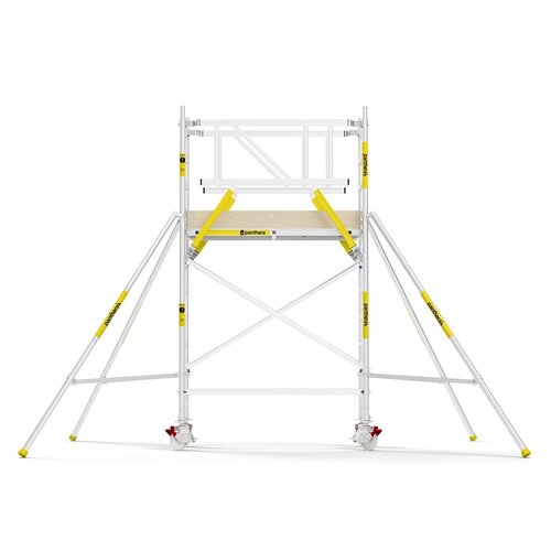 MAANDDEAL: Panthera PRO met dubbele voorloopleuning 75x185x4,2m werkhoogte carbon vloer
