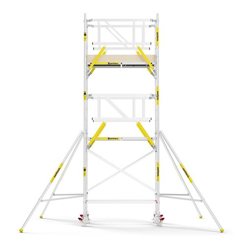 MAANDDEAL: Panthera PRO met dubbele voorloopleuning 75x185x6,2m werkhoogte carbon vloer