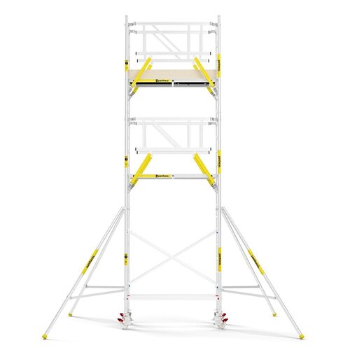 MAANDDEAL: Panthera PRO met dubbele voorloopleuning 75x185x7,2m werkhoogte carbon vloer