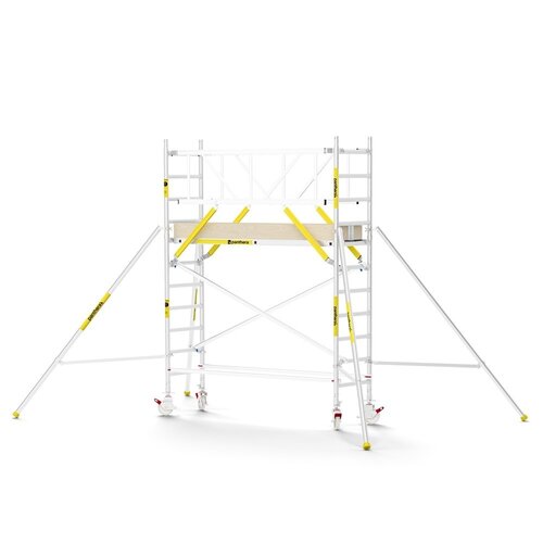 MAANDDEAL: Panthera PRO met dubbele voorloopleuning 75x245x4,2m werkhoogte carbon vloer