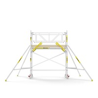 MAANDDEAL: Panthera PRO met dubbele voorloopleuning 75x245x4,2m werkhoogte carbon vloer