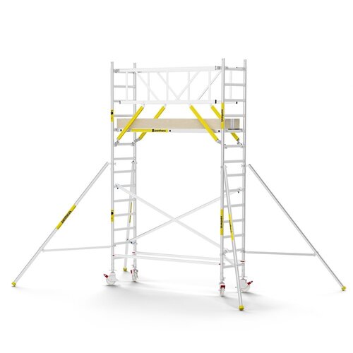 MAANDDEAL: Panthera PRO met dubbele voorloopleuning 75x245x5,2m werkhoogte