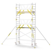 MAANDDEAL: Panthera PRO met dubbele voorloopleuning 75x245x6,2m werkhoogte carbon vloer
