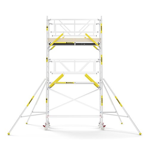 MAANDDEAL: Panthera PRO met dubbele voorloopleuning 75x245x6,2m werkhoogte carbon vloer