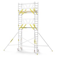 MAANDDEAL: Panthera PRO met dubbele voorloopleuning 75x245x7,2m werkhoogte carbon vloer