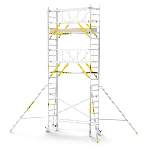 MAANDDEAL: Panthera PRO met dubbele voorloopleuning 75x245x7,2m werkhoogte carbon vloer