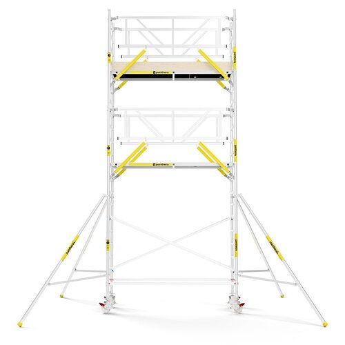 MAANDDEAL: Panthera PRO met dubbele voorloopleuning 75x245x7,2m werkhoogte carbon vloer