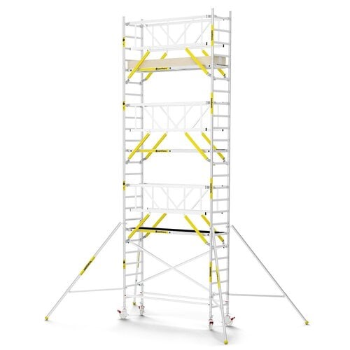 MAANDDEAL: Panthera PRO met dubbele voorloopleuning 75x245x8,2m werkhoogte carbon vloer