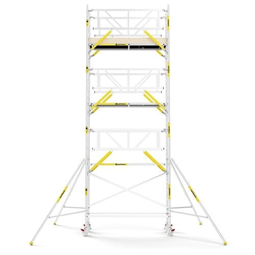 MAANDDEAL: Panthera PRO met dubbele voorloopleuning 75x245x8,2m werkhoogte carbon vloer