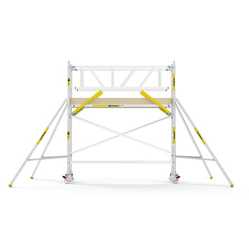 MAANDDEAL: Panthera PRO met dubbele voorloopleuning 75x305x4,2m werkhoogte carbon vloer