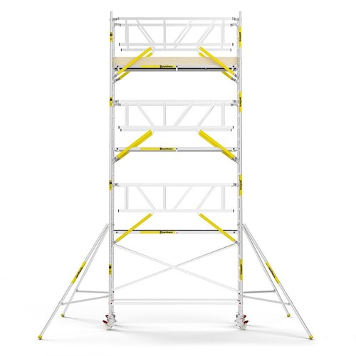 MAANDDEAL: Panthera PRO met dubbele voorloopleuning 75x305x8,2m werkhoogte carbon vloer