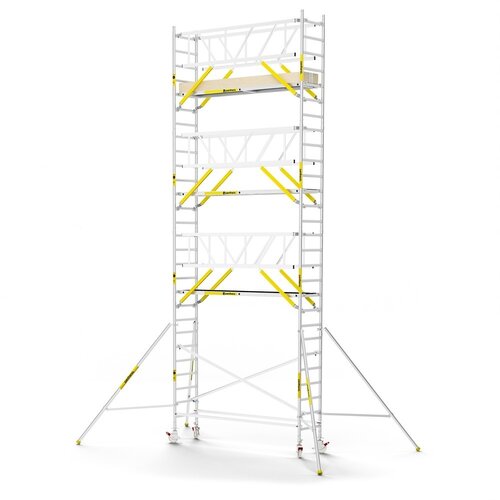 MAANDDEAL: Panthera PRO met dubbele voorloopleuning 75x305x9,2m werkhoogte carbon vloer