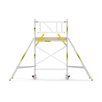 MAANDDEAL: Panthera PRO met dubbele voorloopleuning 90x185x4,2m werkhoogte