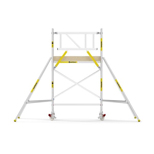 MAANDDEAL: Panthera PRO met dubbele voorloopleuning 90x185x4,2m werkhoogte