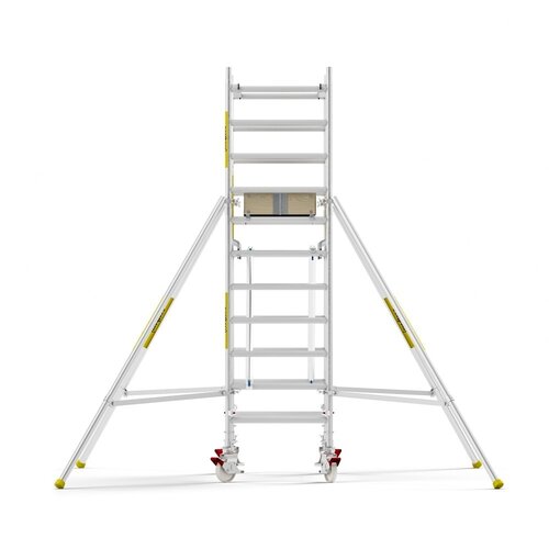 MAANDDEAL: Panthera PRO met dubbele voorloopleuning 90x185x4,2m werkhoogte carbon vloer