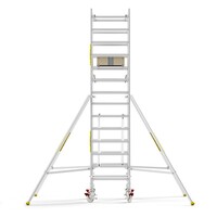 MAANDDEAL: Panthera PRO met dubbele voorloopleuning 90x185x5,2m werkhoogte carbon vloer