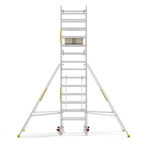 MAANDDEAL: Panthera PRO met dubbele voorloopleuning 90x185x5,2m werkhoogte carbon vloer