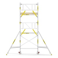 MAANDDEAL: Panthera PRO met dubbele voorloopleuning 90x185x6,2m werkhoogte carbon vloer