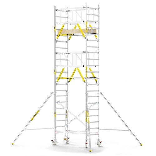 MAANDDEAL: Panthera PRO met dubbele voorloopleuning 90x185x7,2m werkhoogte carbon vloer