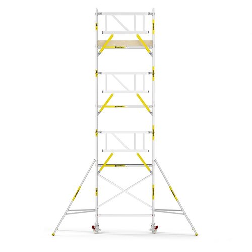 MAANDDEAL: Panthera PRO met dubbele voorloopleuning 90x185x8,2m werkhoogte carbon vloer