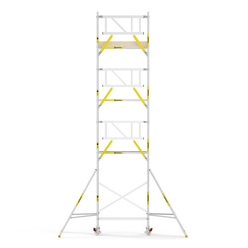 MAANDDEAL: Panthera PRO met dubbele voorloopleuning 90x185x9,2m werkhoogte carbon vloer